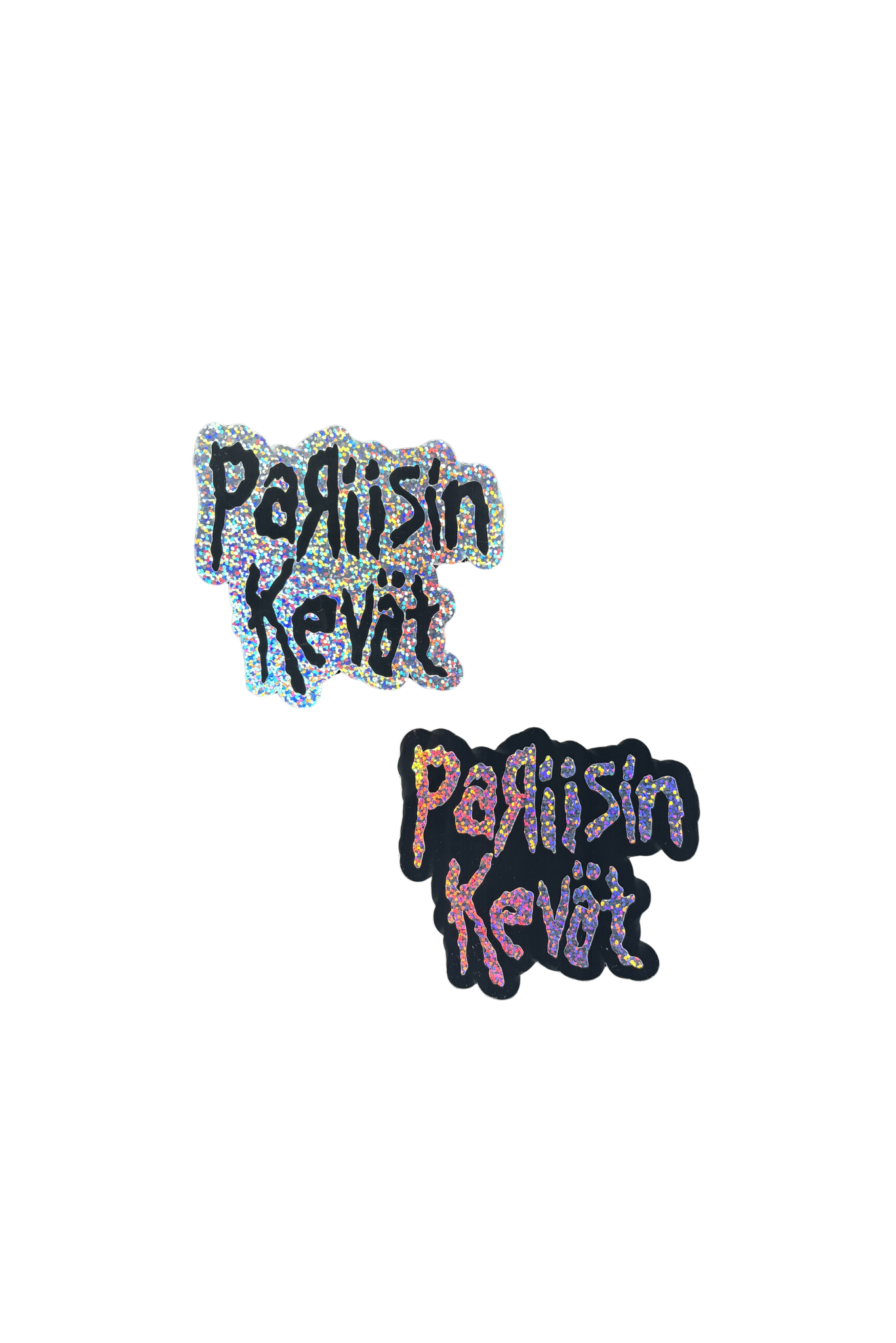 Pariisin Kevät tarra hopea glitter