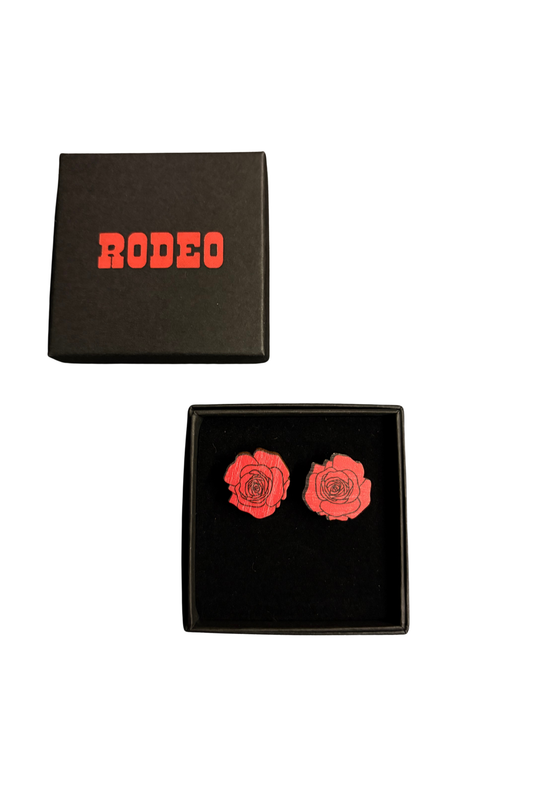 Ruusu nappikorvakorut