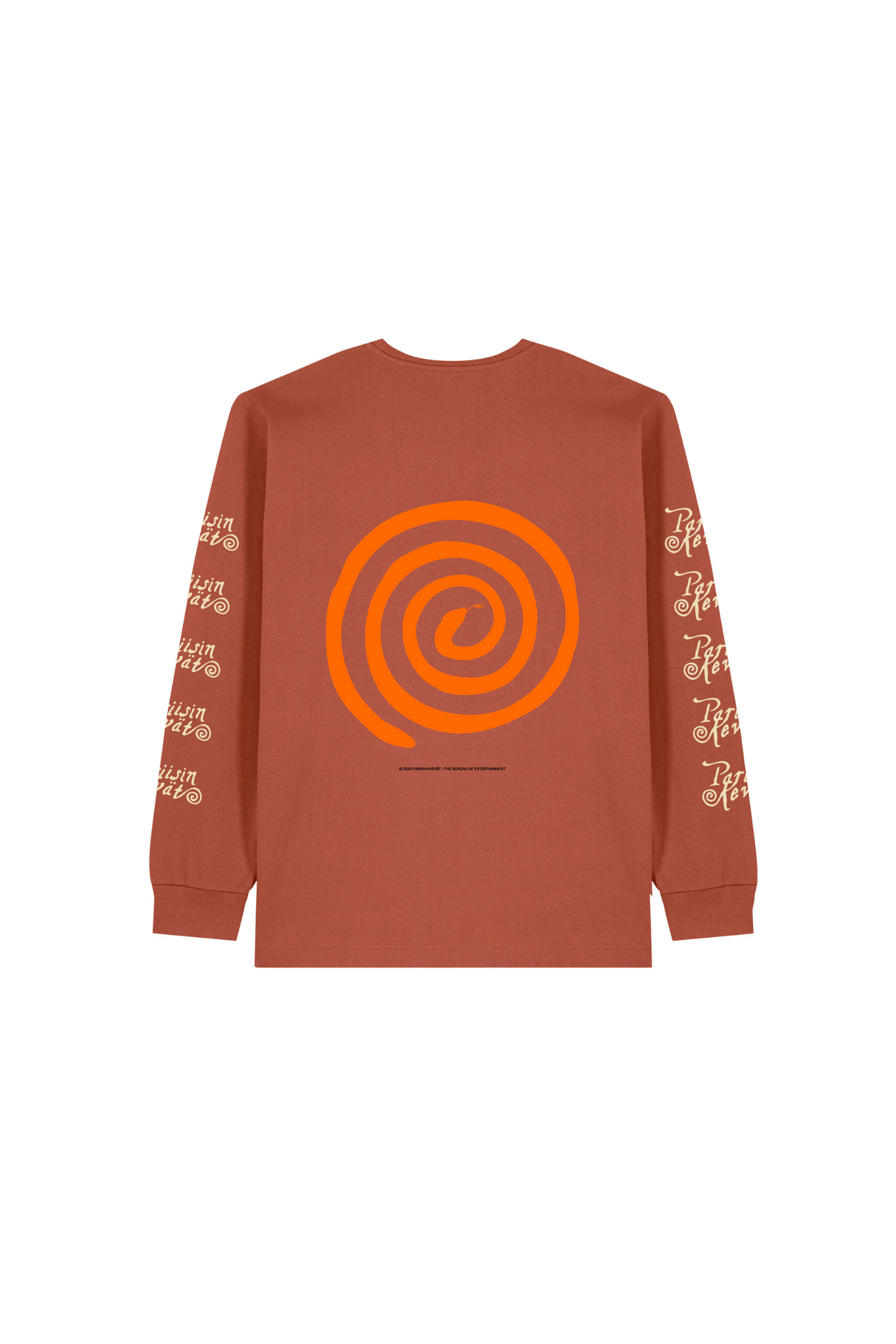 Spiraali longsleeve ruskea