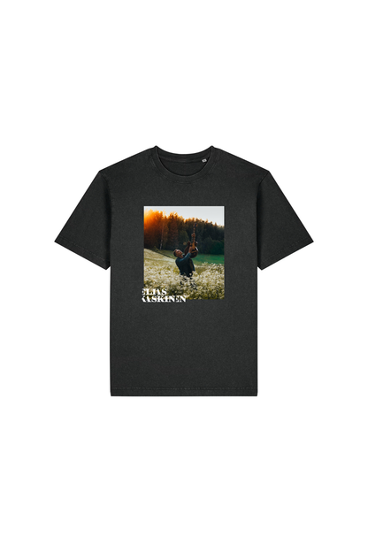 Elias Kaskinen t-paita vintagepesty musta