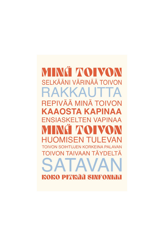 Jonna Tervomaa juliste / useita erilaisia
