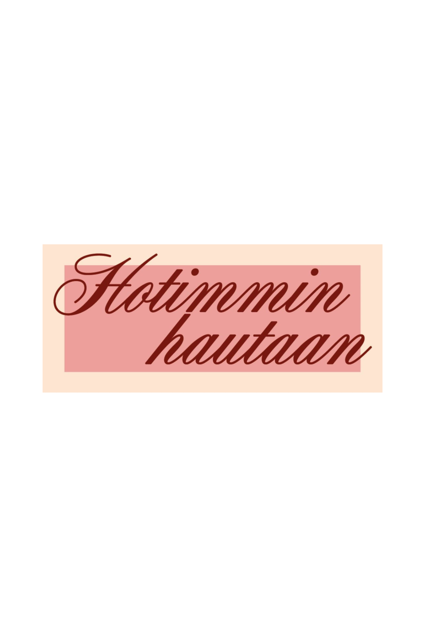 Hotimmin hautaan kangasmerkki / ENNAKKOTILAUS
