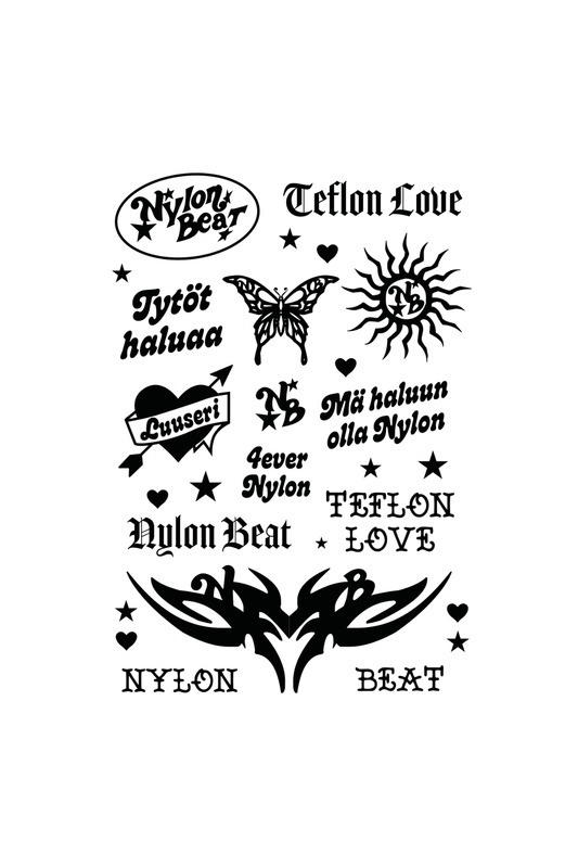 Nylon Beat siirtotatuointiarkki A5