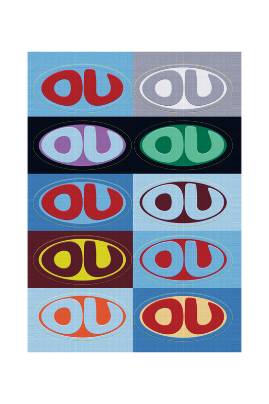 OU logo tarra-arkki
