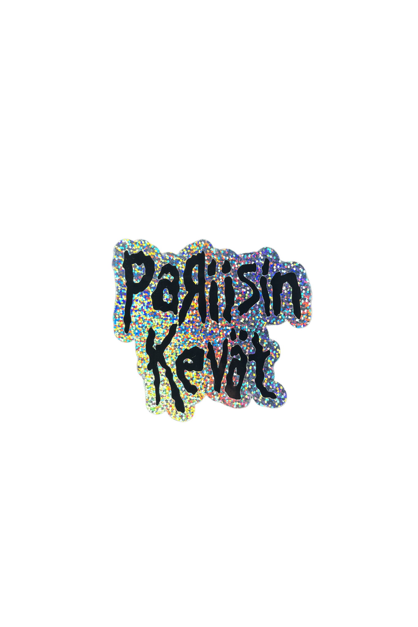 Pariisin Kevät tarra hopea glitter