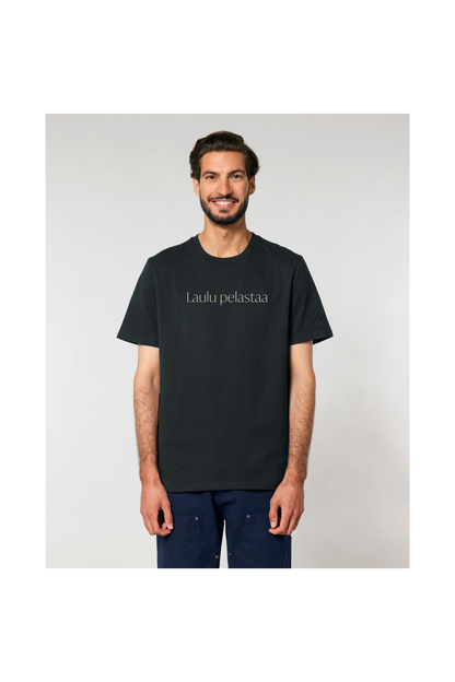 Laulu pelastaa teksti t-paita