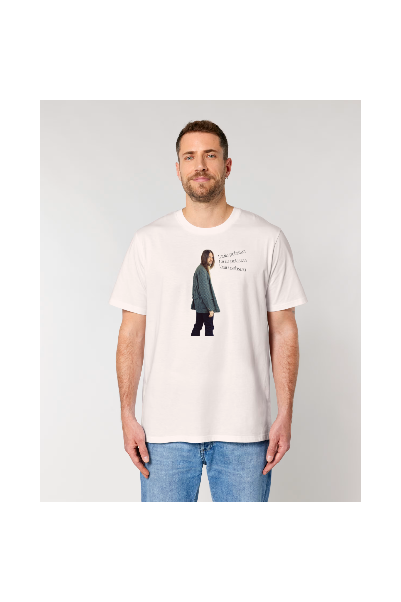 Laulu pelastaa valokuva t-paita