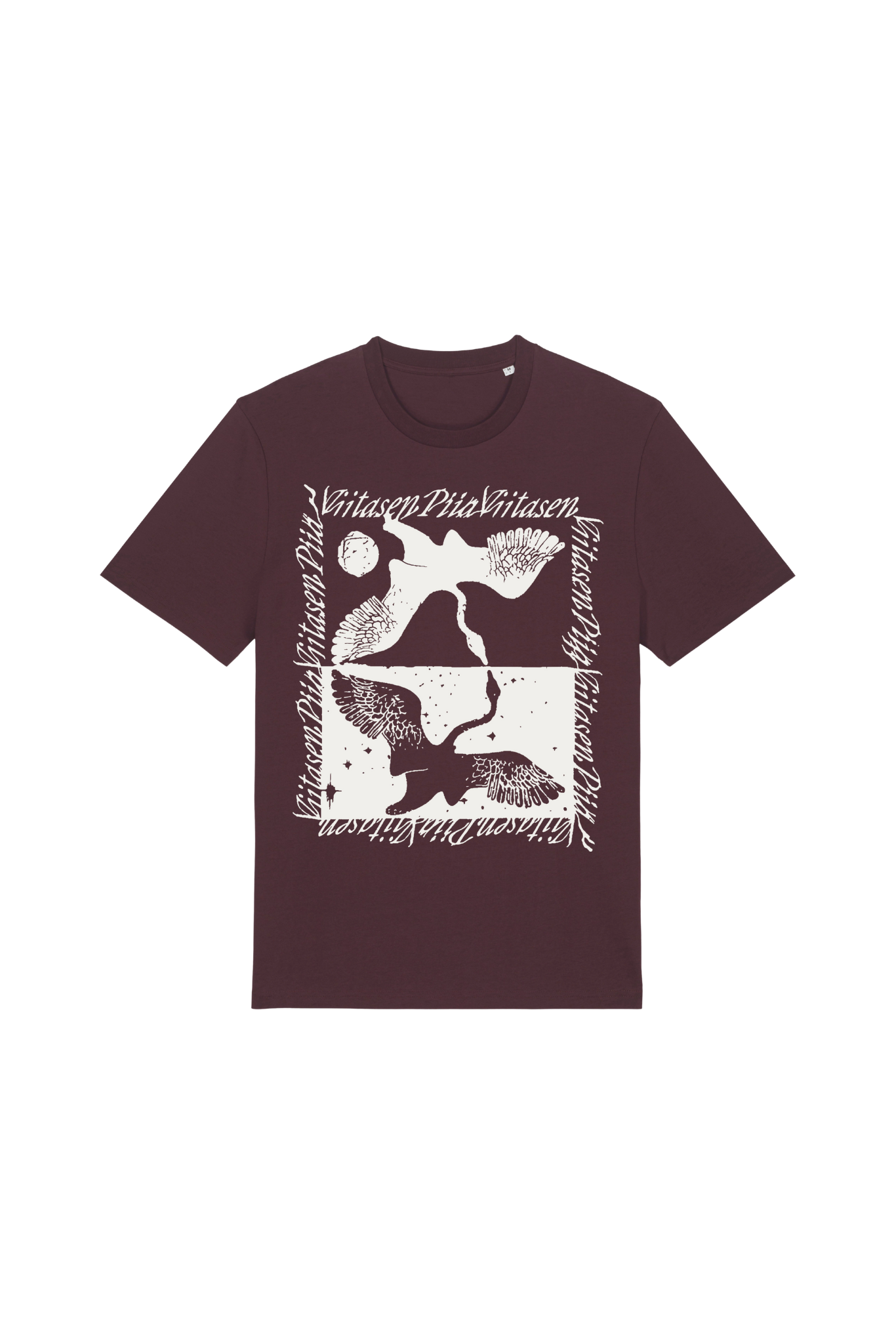 Joutsen t-paita punaruskea