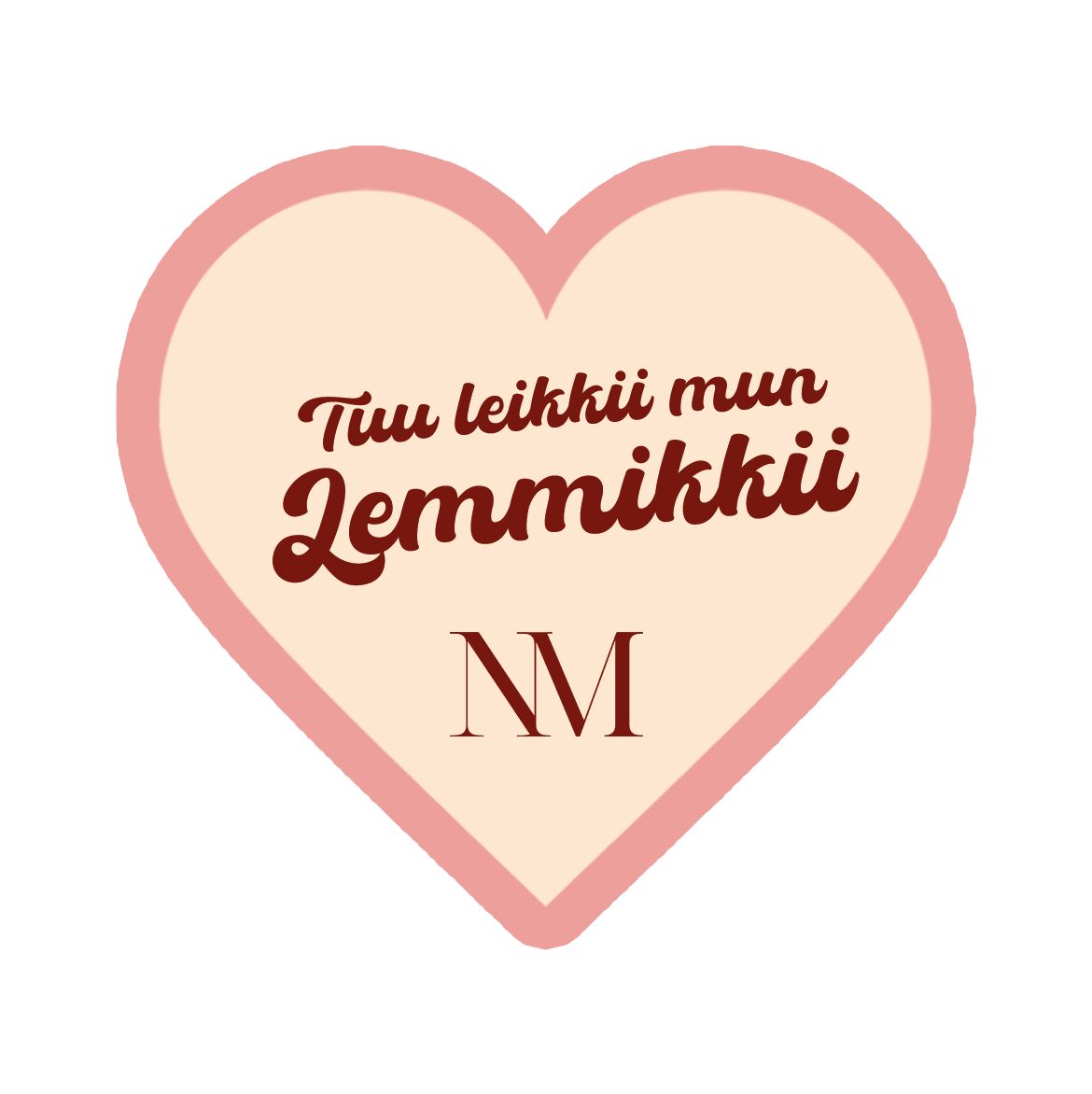 Tuu leikkii mun lemmikkii kangasmerkki / ENNAKKOTILAUS