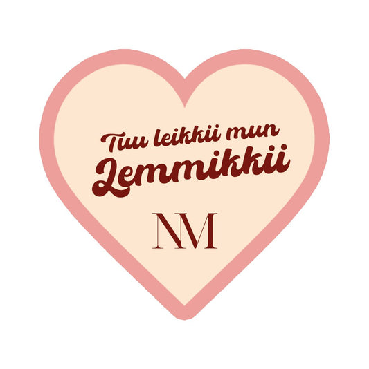 Tuu leikkii mun lemmikkii kangasmerkki / ENNAKKOTILAUS